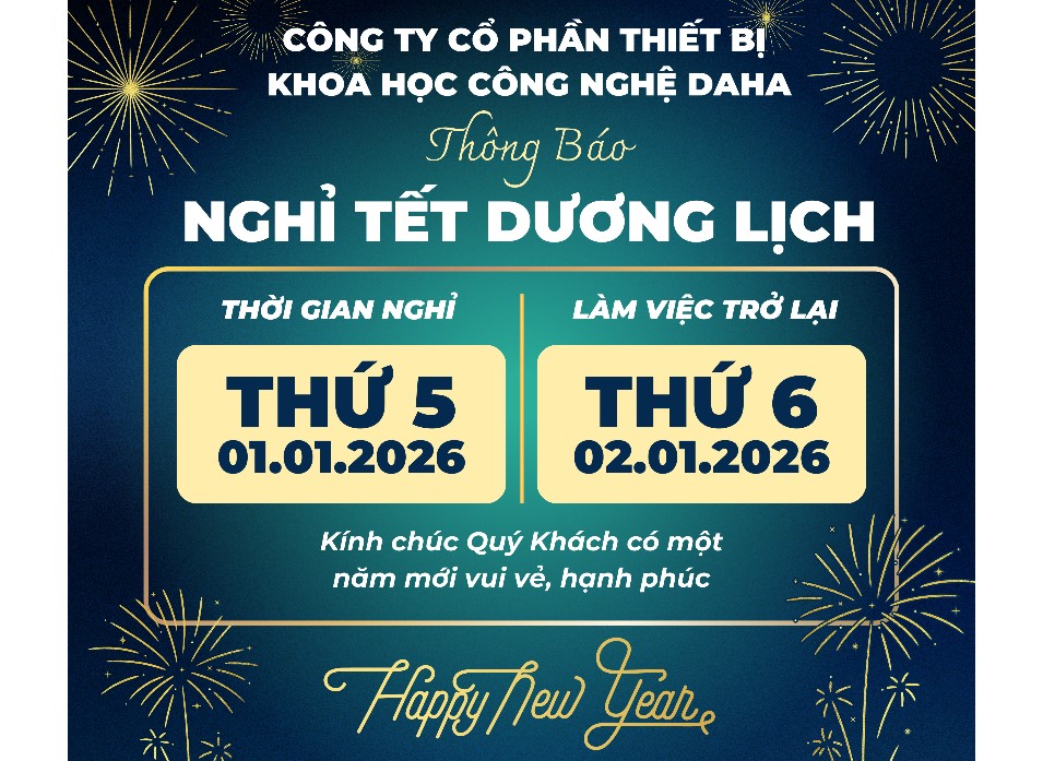 Thông báo lịch nghỉ tết dương lịch 2026